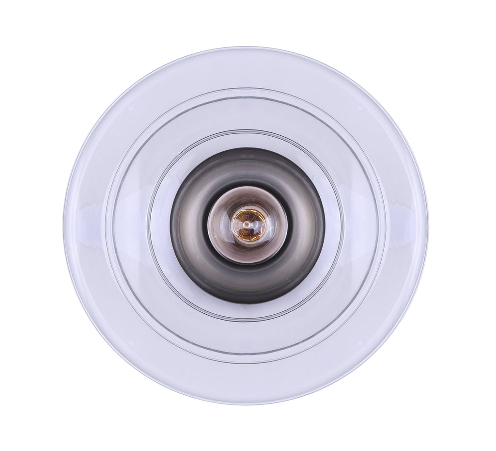 Brushed Nickel 1 Bulb Flushmount O2748