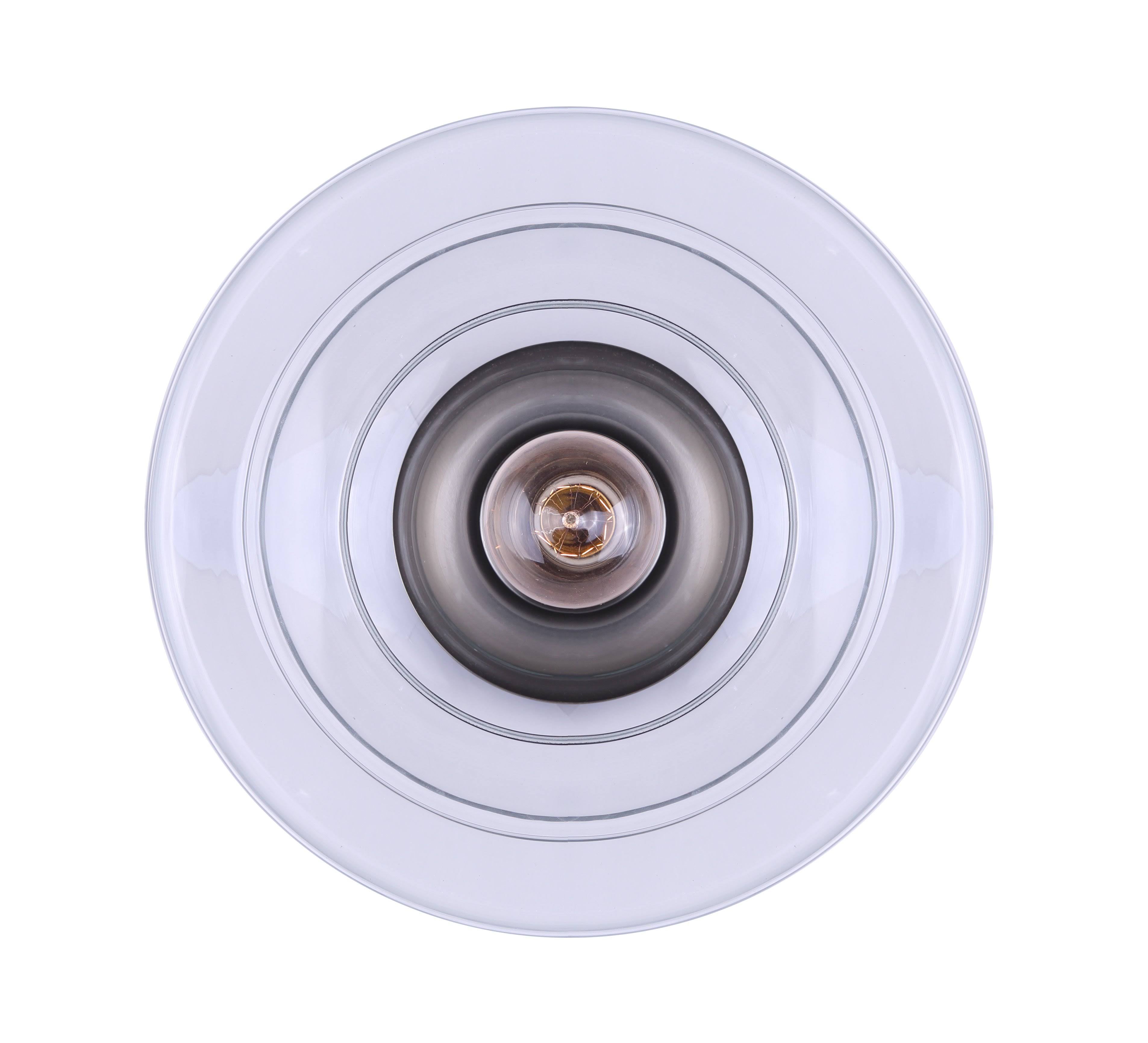 Brushed Nickel 1 Bulb Flushmount O2748