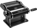 Black Pasta Machine with Pasta Cutter and Hand Crank B349205