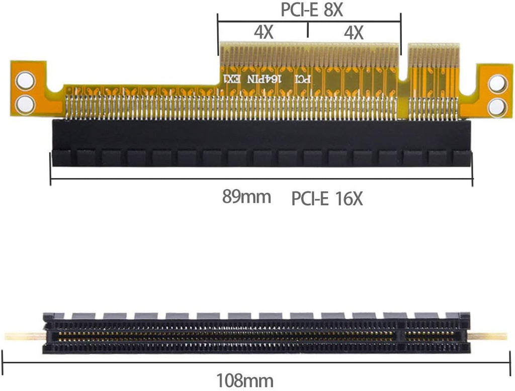 PCI-E 8X to 16X Extender Riser Card Adapter O168