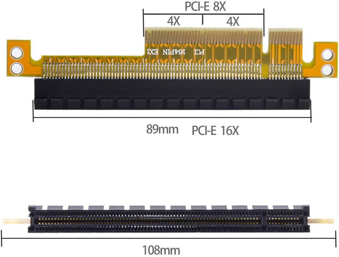 PCI-E 8X to 16X Extender Riser Card Adapter O168