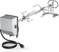 Stainless Steel Rotisserie Kit with 6 Watt 110V Electric Motor for Gas Grills, 28 × 0.35 Inch Hexagon Spit Rod Pack of 2 H788168