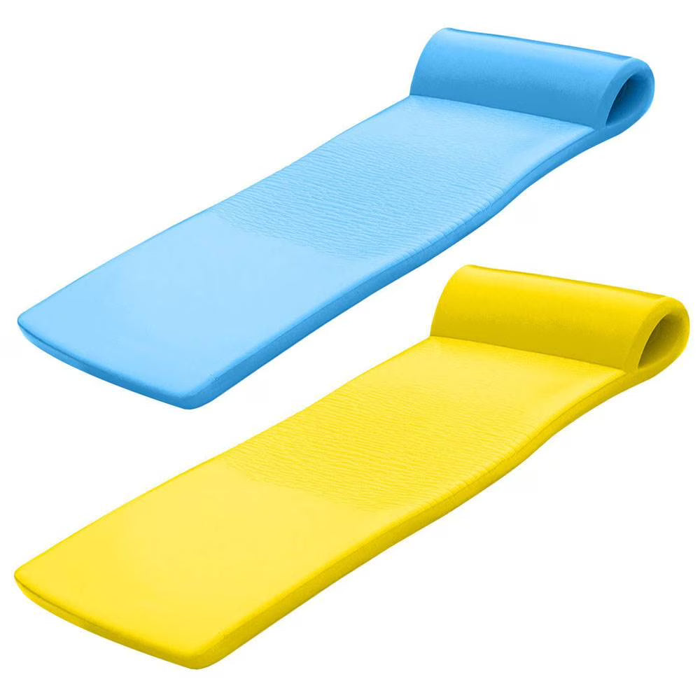 Bahama Blue & Yellow Foam Raft Lounger Pool Floats I44396