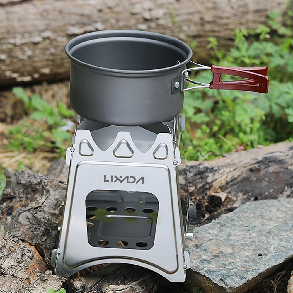 Compact Folding Wood Camping Cooking Picnic O959554