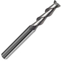 5/8x22 Carbide End Mill, 2 Flute, 45° Helix, Plain Cylindrical Shank, Uncoated, 2-1/4x22 LOC P2491