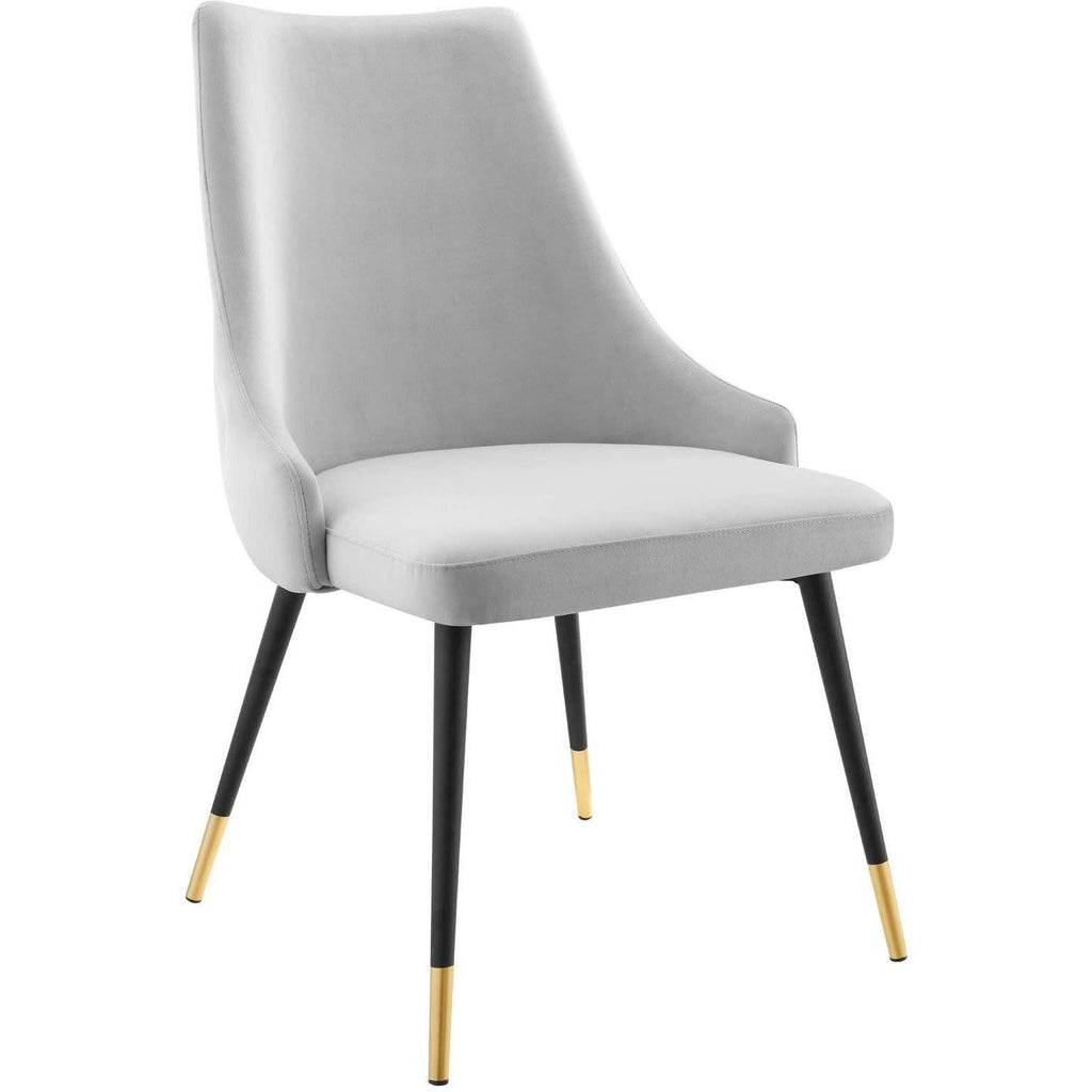 Navy Tufted Velvet Dining Side Chair V42238