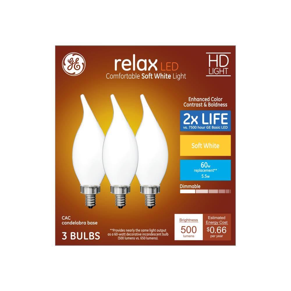 60-Watt Soft White Dimmable Candle Light Bulb (18-Pack) V2656