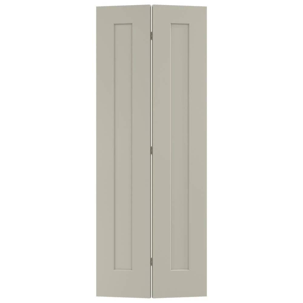 Desert Sand Painted Molded Composite MDF Closet Bi-Fold Door P29400
