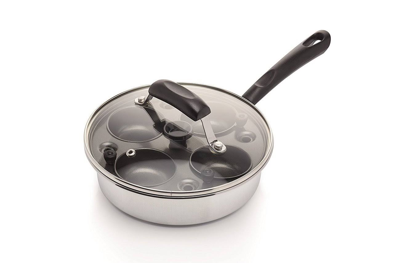 4 Egg Poacher Pan, Carbon Steel, 21 cm T47739