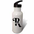 Bold Script Monogram R 21 oz Sports Water Bottle A852