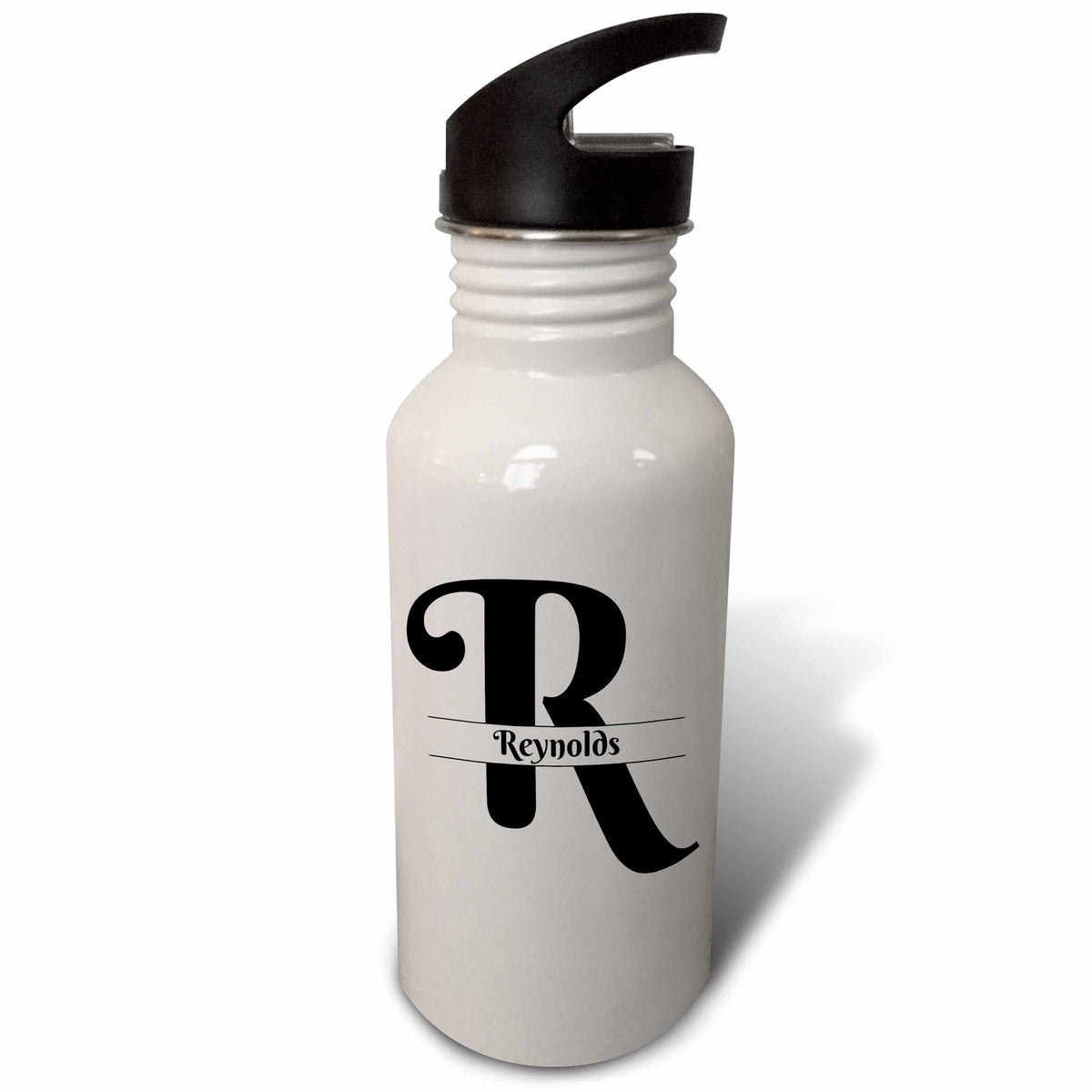 Bold Script Monogram R 21 oz Sports Water Bottle A852