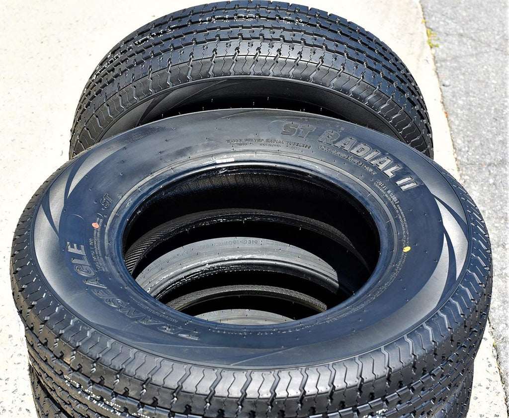 Set of 4 Trailer Radial Tires ST205/75R15 Load Range D 8-Ply BSW A5633