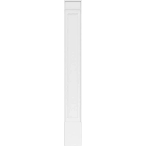 Flat Panel PVC Pilaster with Decorative Capital & Base (Pair) G803925