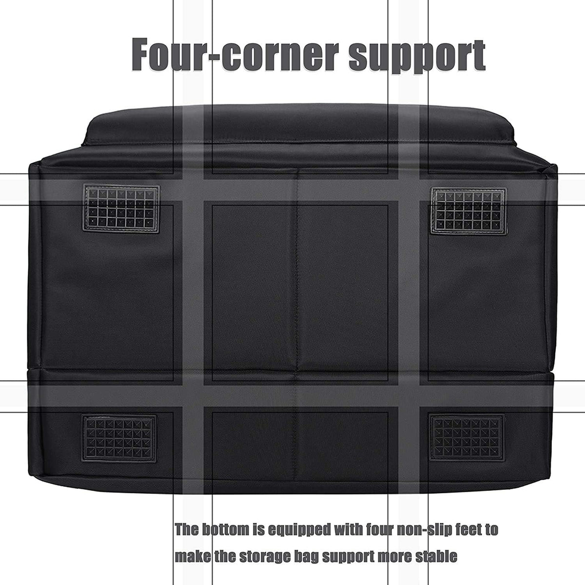 Black Double Layer Desktop Computer Tower Carrying Case T768