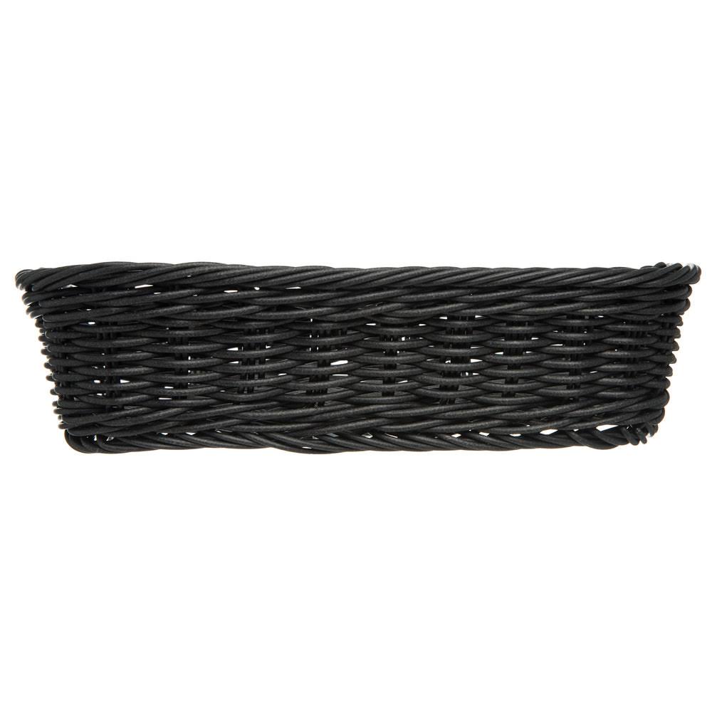 Black Woven Rectangular Basket Z31595