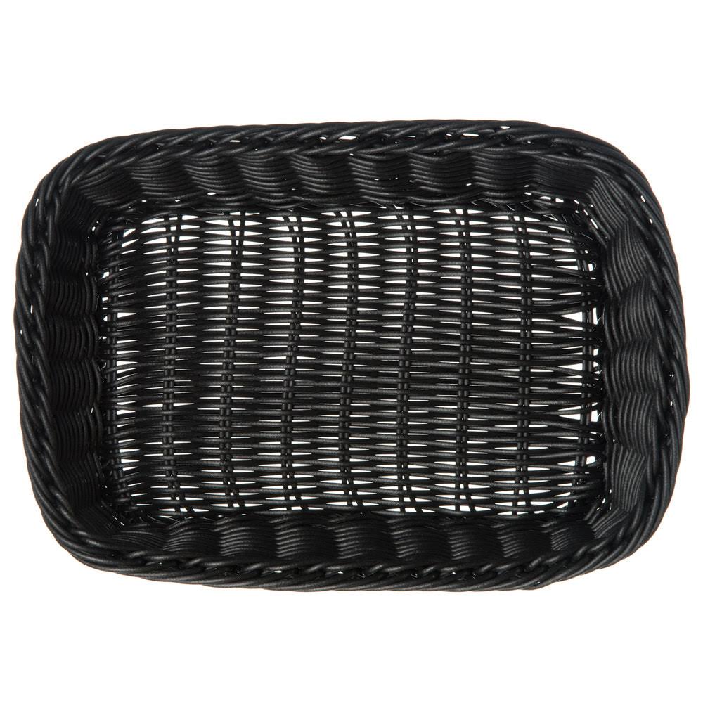 Black Woven Rectangular Basket Z31595