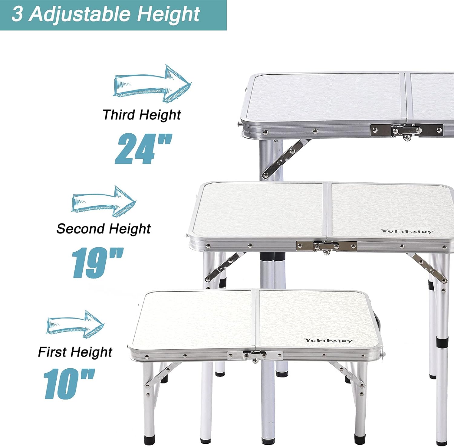 Small Folding Aluminum Camp Table V8736