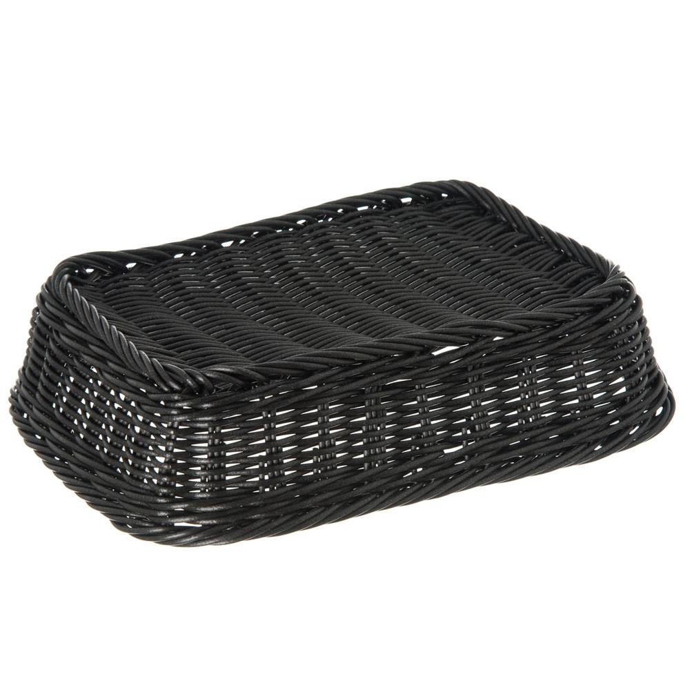 Black Woven Rectangular Basket Z31595