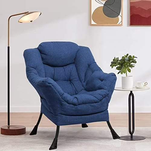 Velvet Fabric Reclining Armchair with Side Pocket O8587
