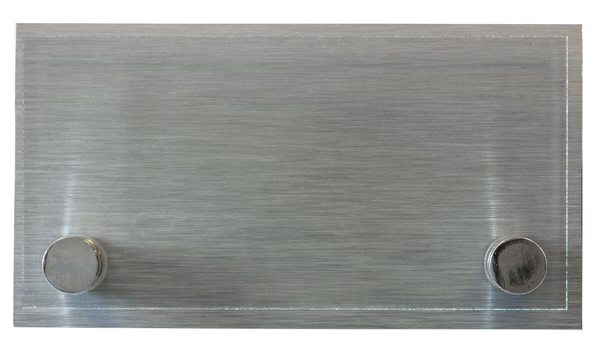 Office Door Sign with Brushed Formica Backing and Mounting Hardware H157