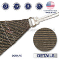 Brown Sun Shade Sail Square Canopy X100835