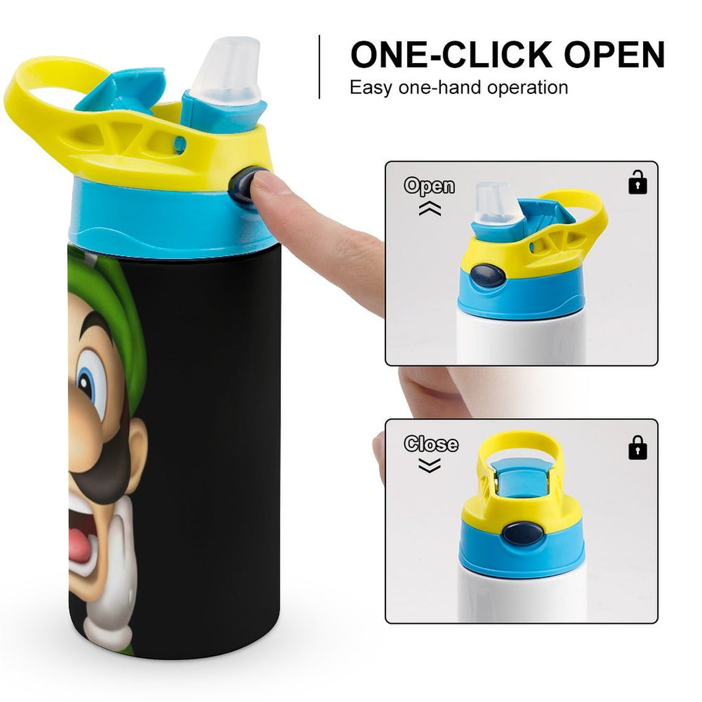 Insulated Stainless Steel Water Bottle with Straw Y85607