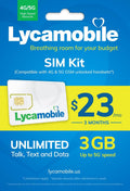 $23 Plan Prepaid Sim Card 3 Month Service Z5388