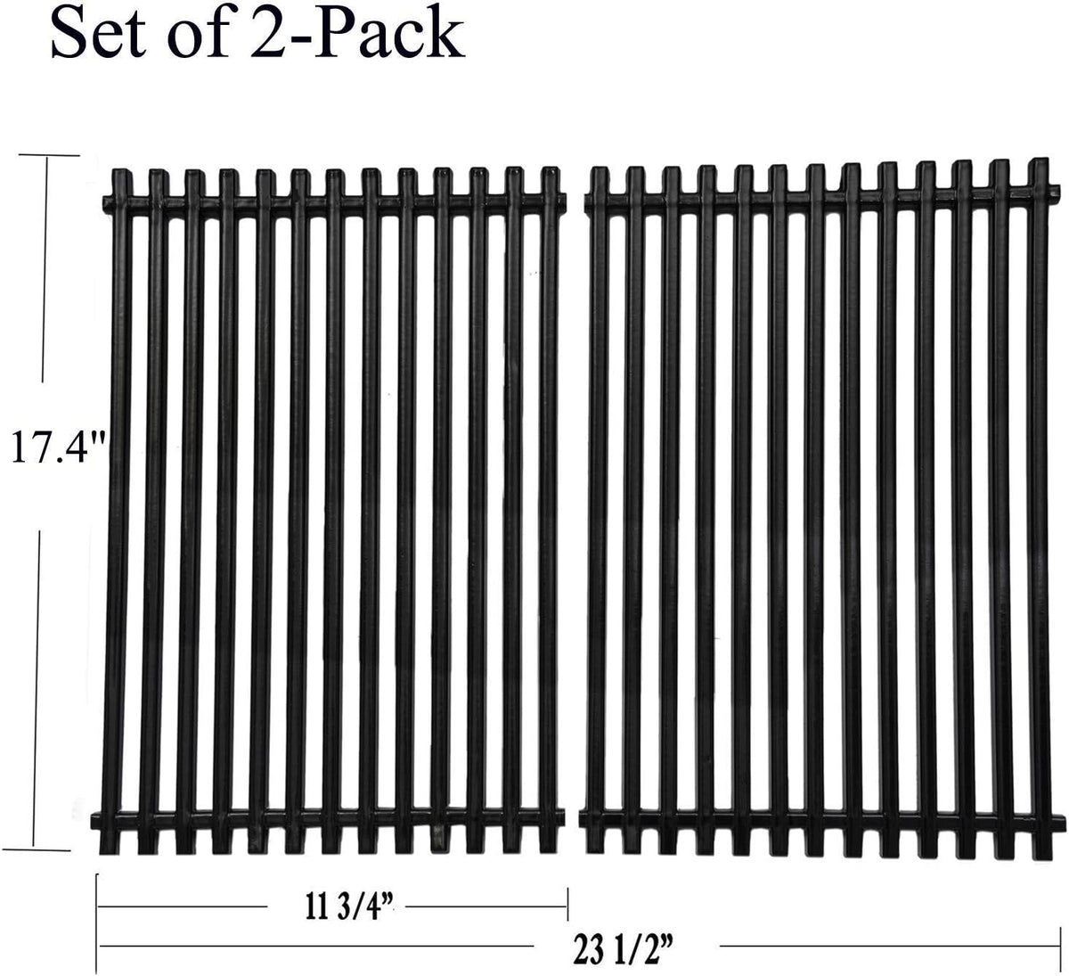 Set of 2 Cast Iron Grill Grates S254533