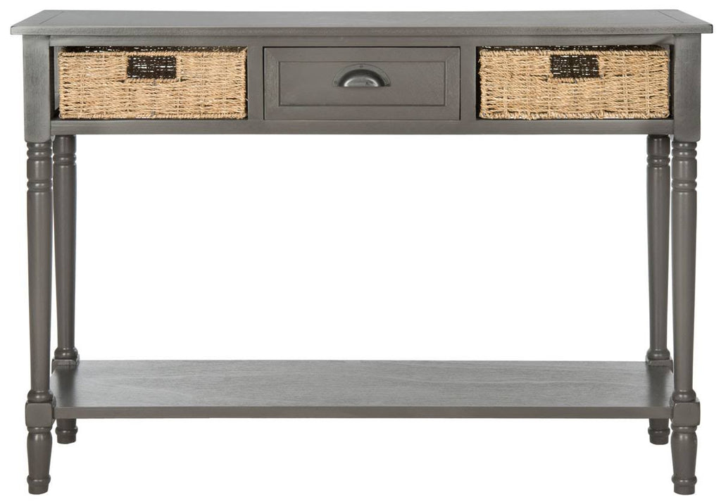 Wicker Console Table with Storage H939