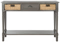 Wicker Console Table with Storage H939