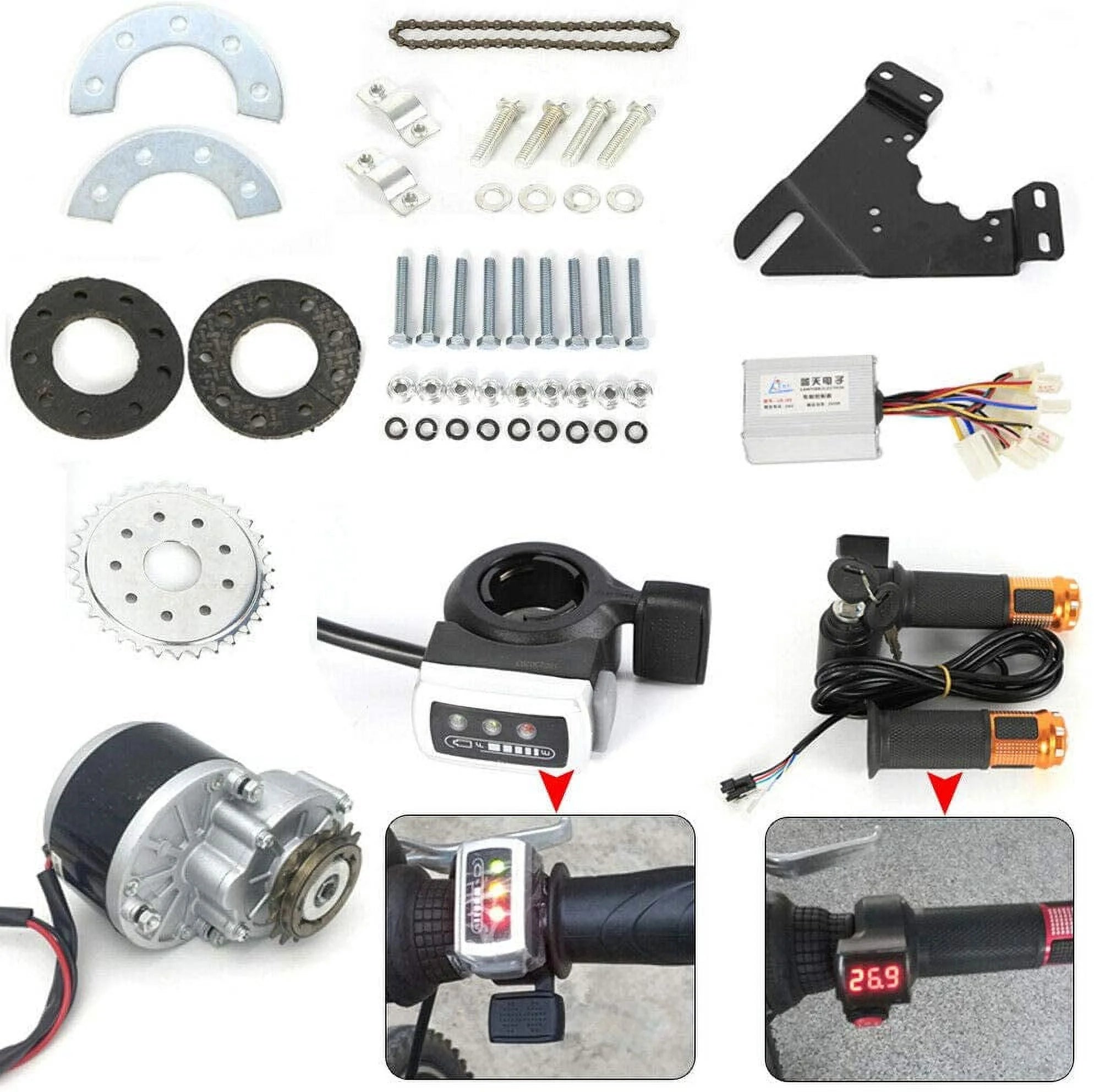 Electric Bicycle Conversion Kit with Motor Controller H3433