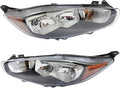 Headlight Set of 2 Clear Lens Halogen Composite with bulbs J2569