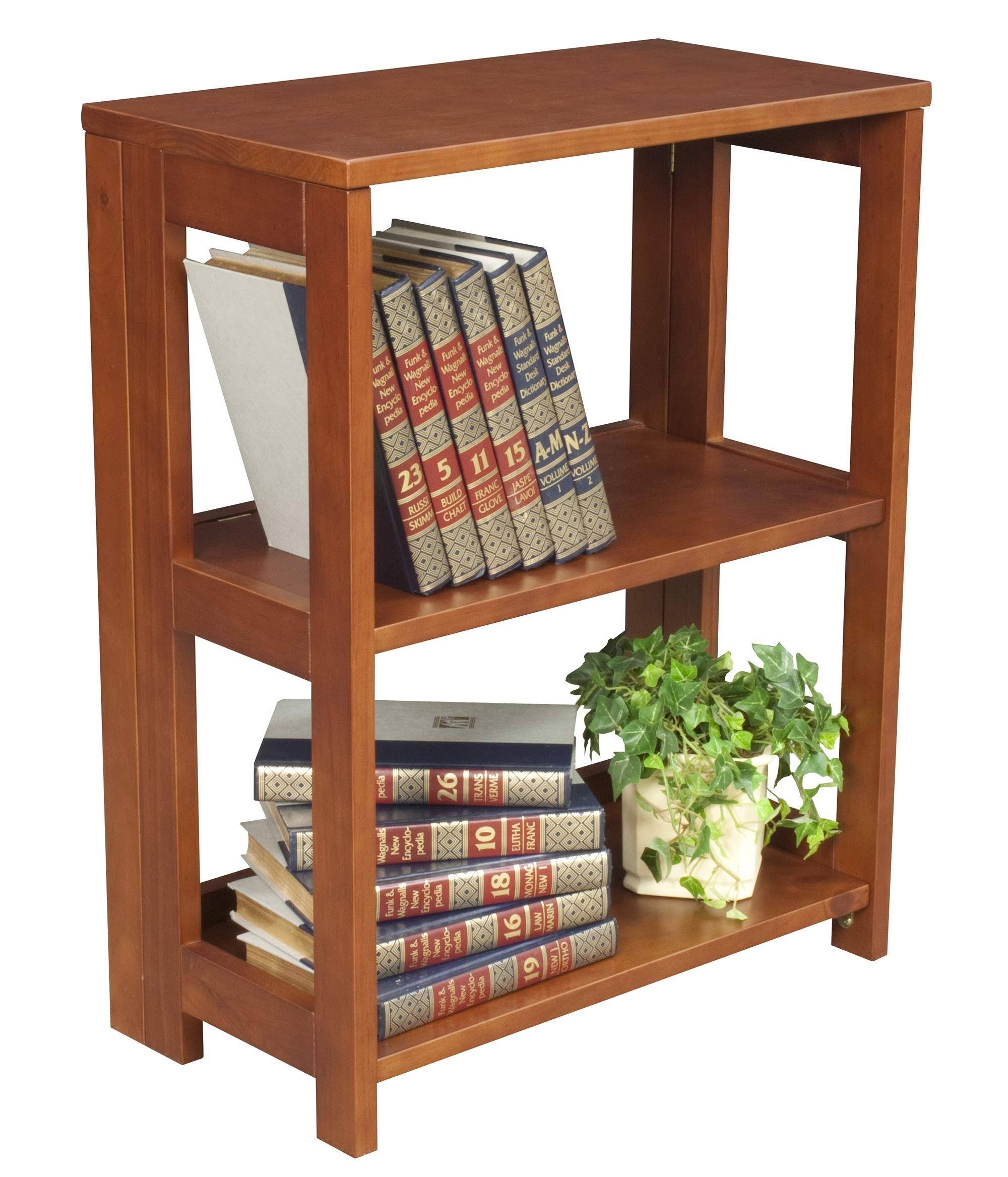 Cherry 28 inch High Folding Bookcase N639133