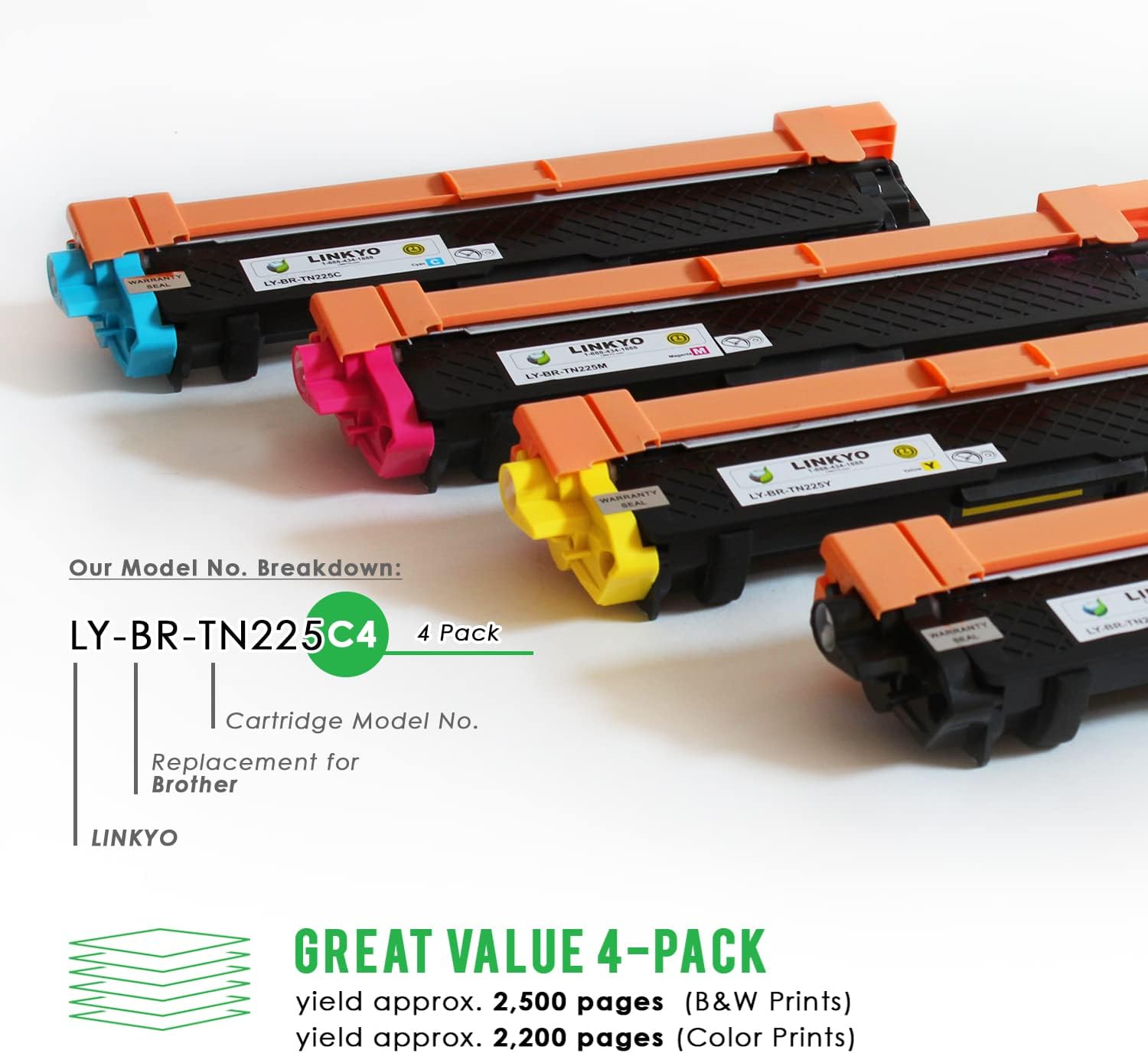 4-Pack Toner Cartridge M7070