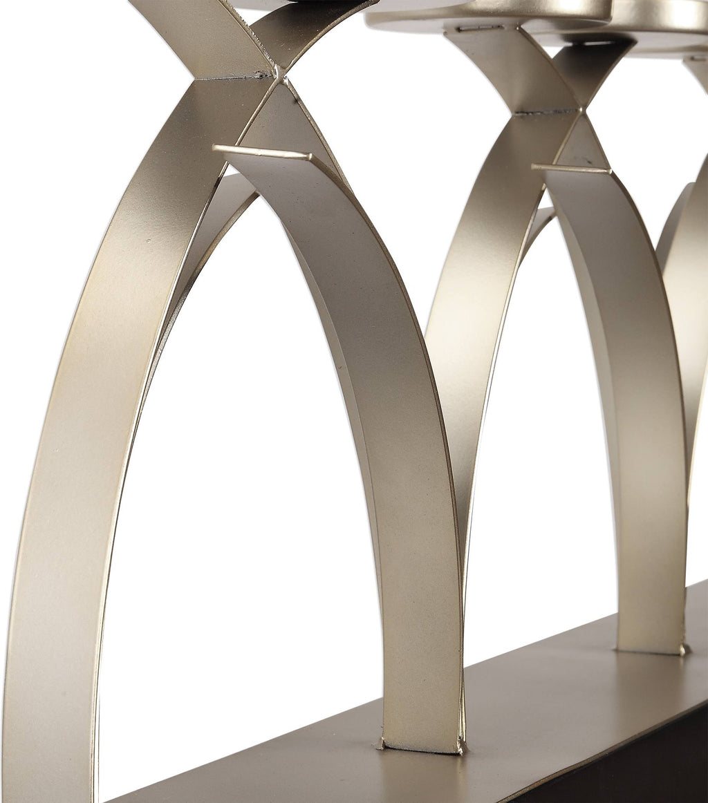 Antiqued Silver Candelabra B3070