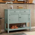 Retro Green Console Table with 2 Drawers and 2 Cabinets P24958