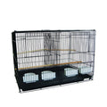 Black Breeding Bird Cage with Divider F42886