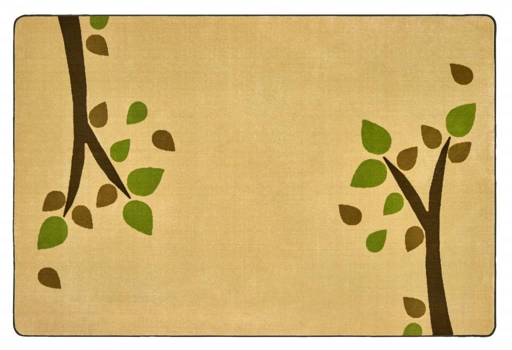 Tan 4'x6' Rectangle Carpets A642