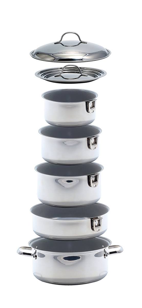 10 Piece Ceramic Nesting Cookware Set K786