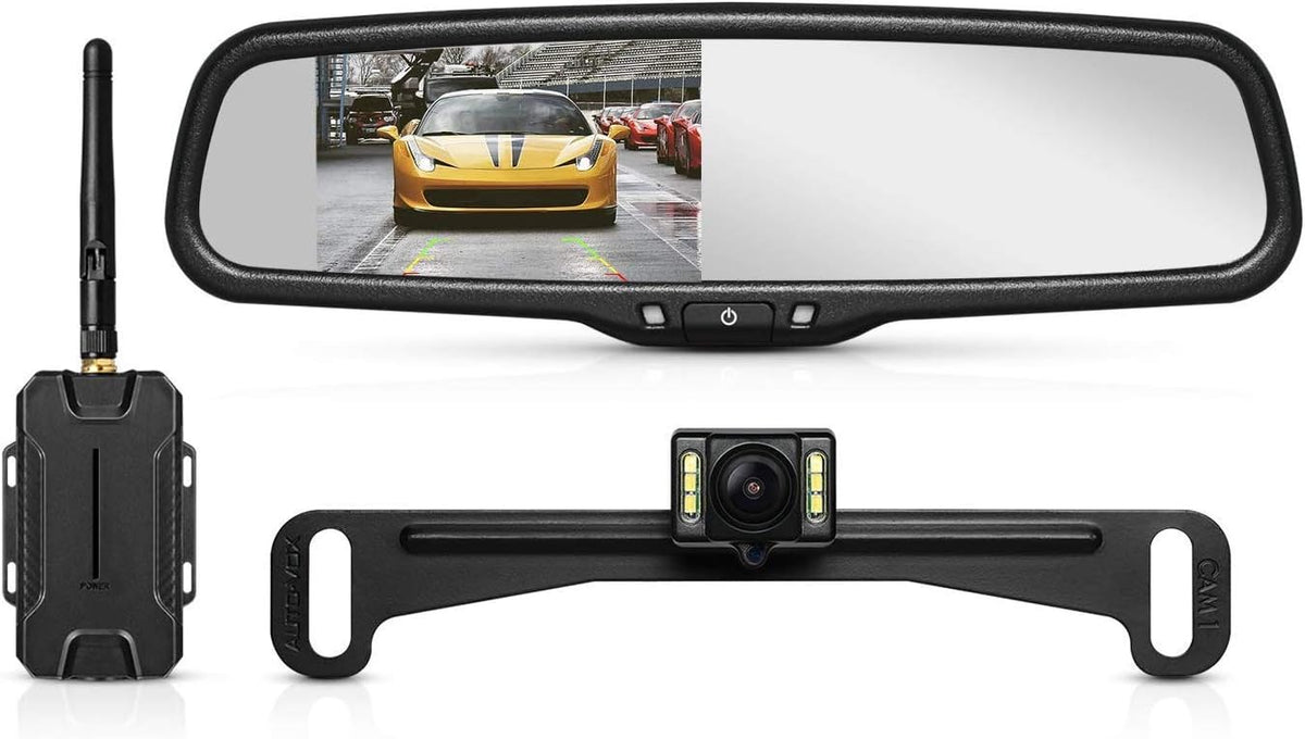 Wireless Backup Camera with Rear View Mirror Monitor J717848