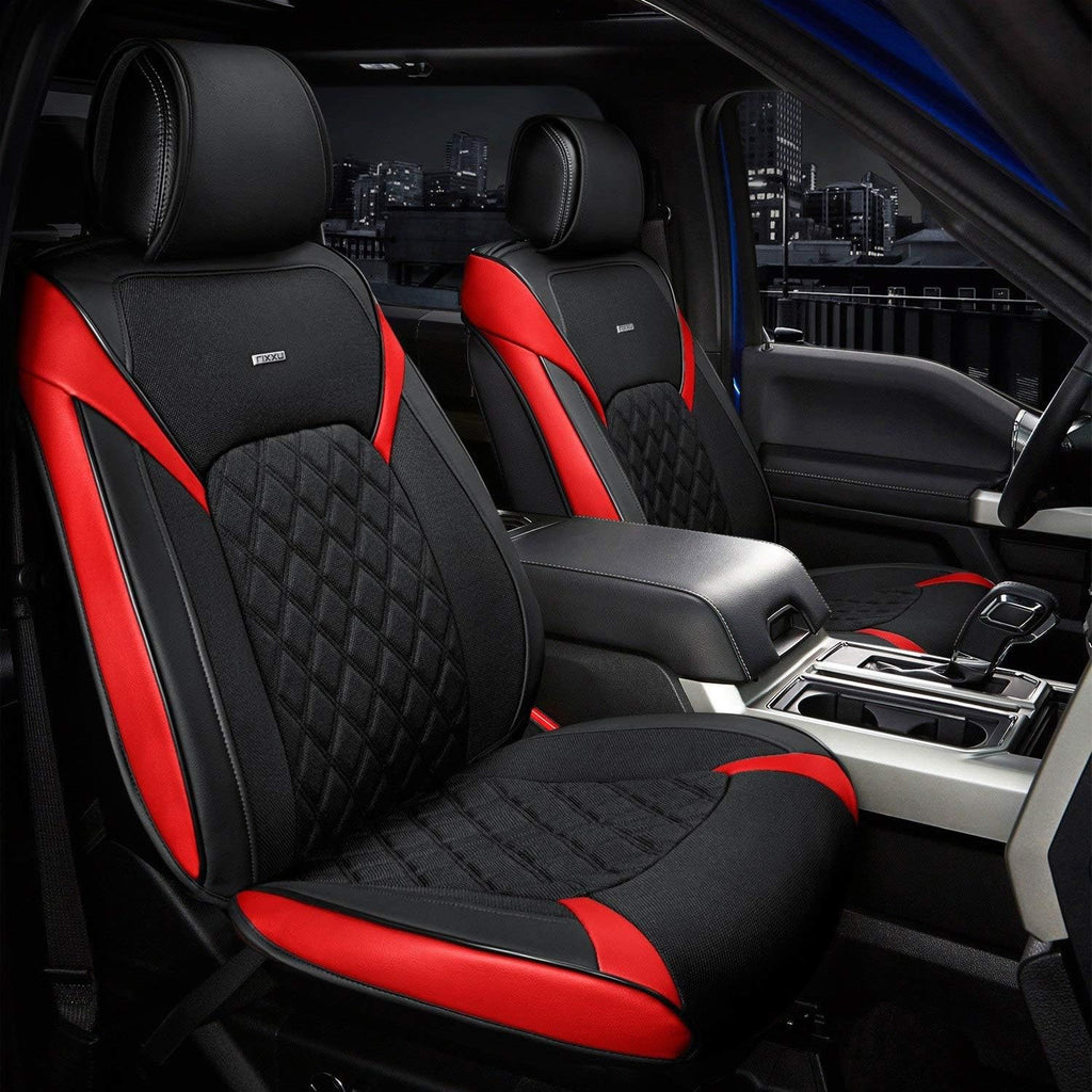 Black with Yellow Accents Rear Seat Covers S35217