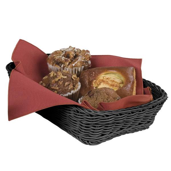 Black Woven Rectangular Basket Z31595