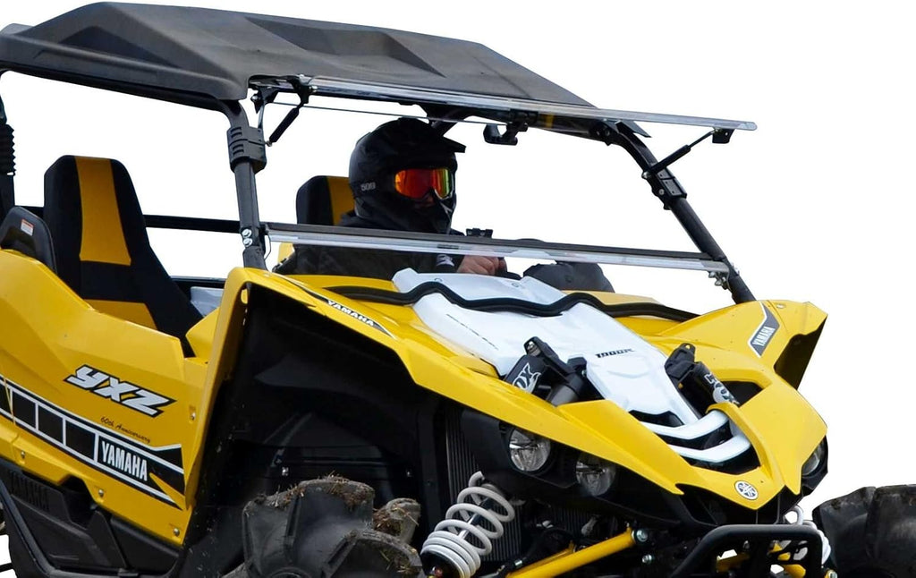Flip Windshield for Yamaha YXZ, 1/4” Clear Scratch Resistant Polycarbonate C73243