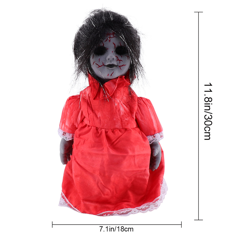Halloween Voice-activated Induction Glowing Walking Doll P6797