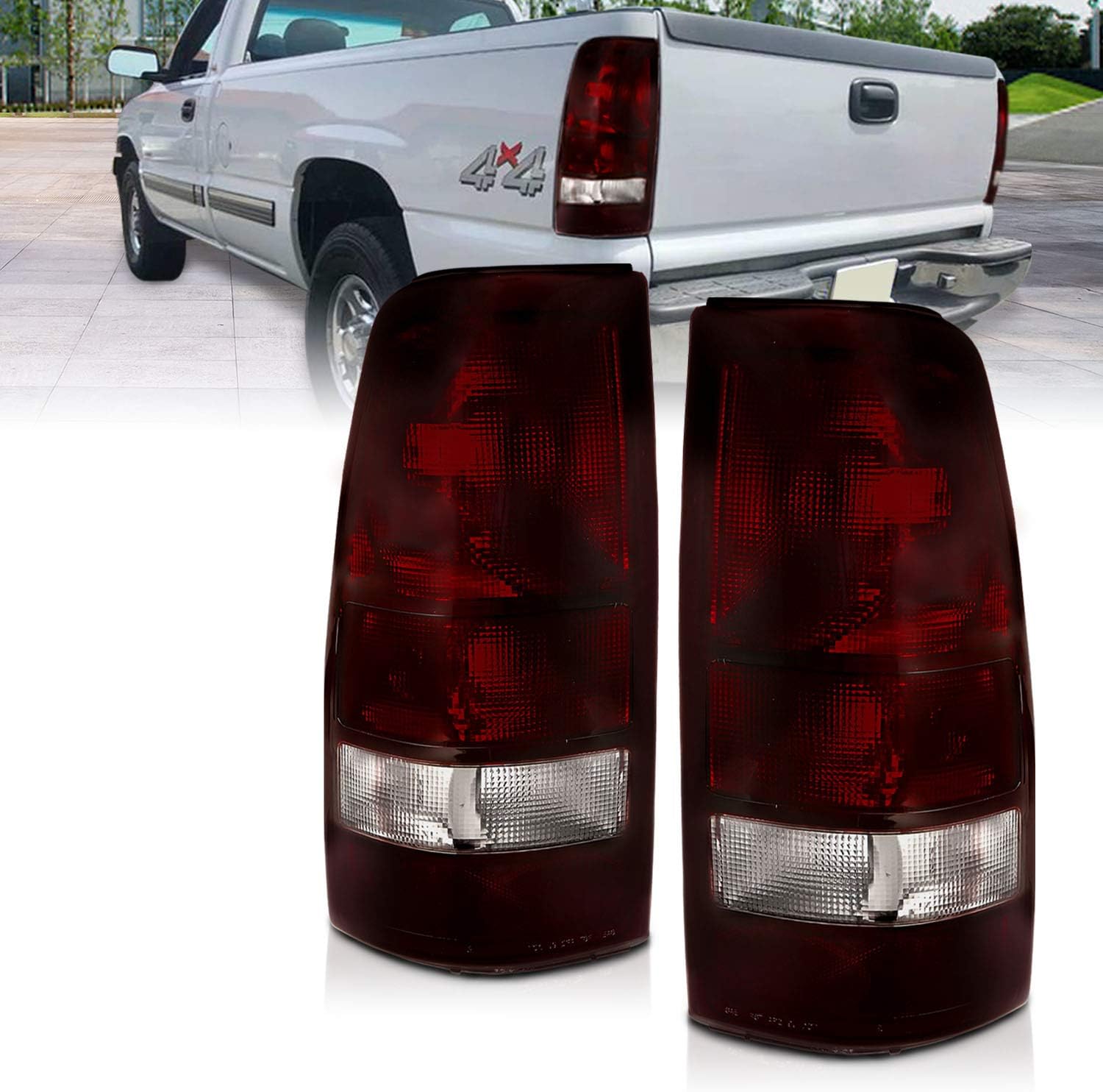 Dark Red Replacement Brake Tail Lights B5699