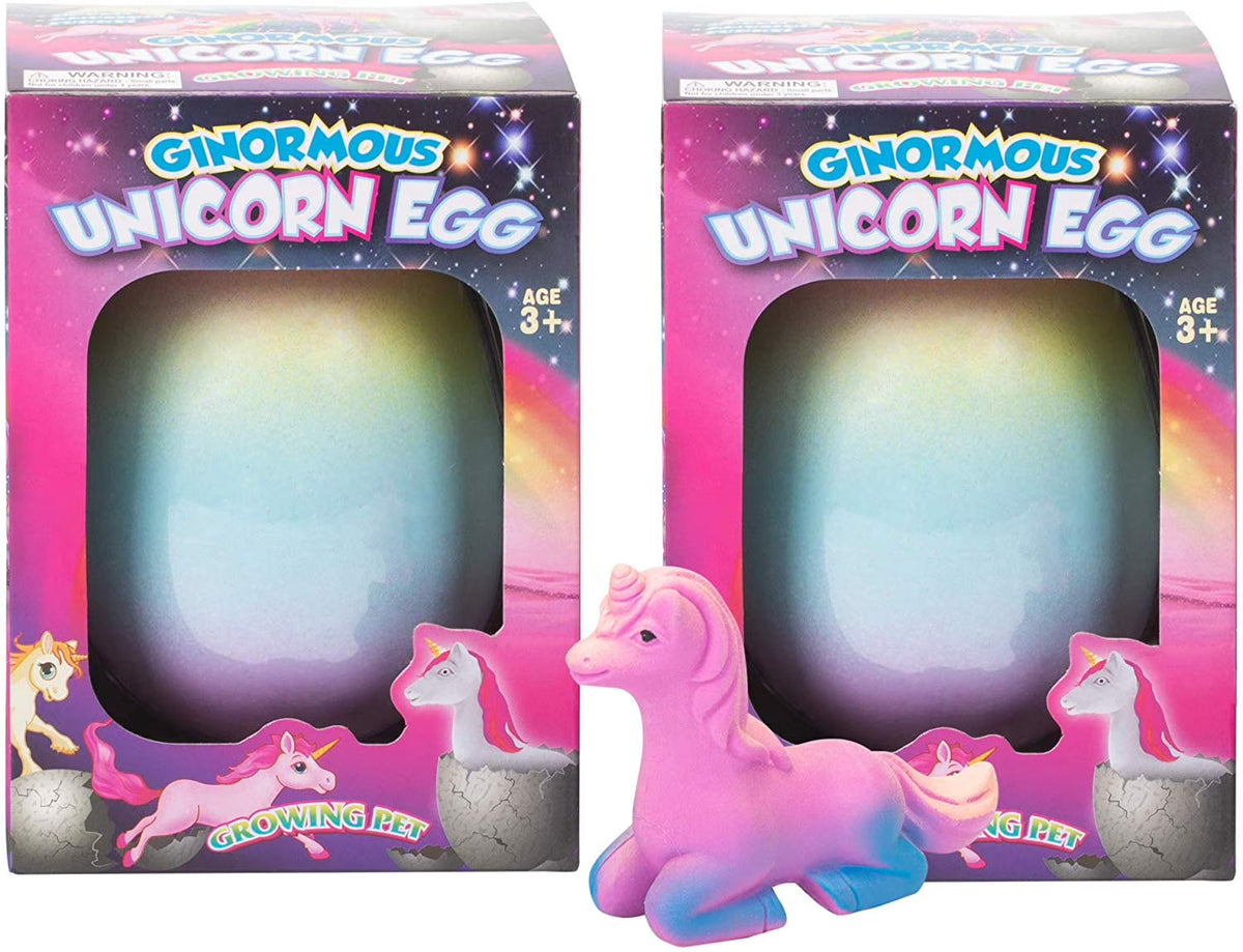 Set of 2 Surprise Growing Unicorn Hatching Egg Kids Toys X657365