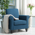 Dark Blue Padded Fabric Club Chair W63753