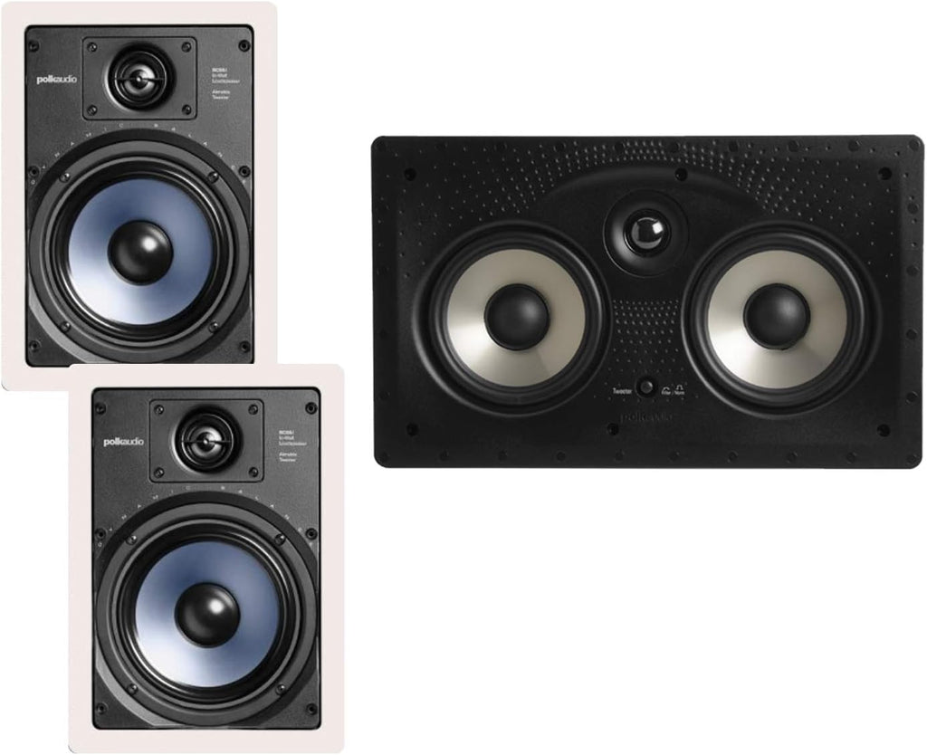 2-way 6.5-inch In-wall Speakers (Pair) with Center Channel In-wall Speaker Y7371
