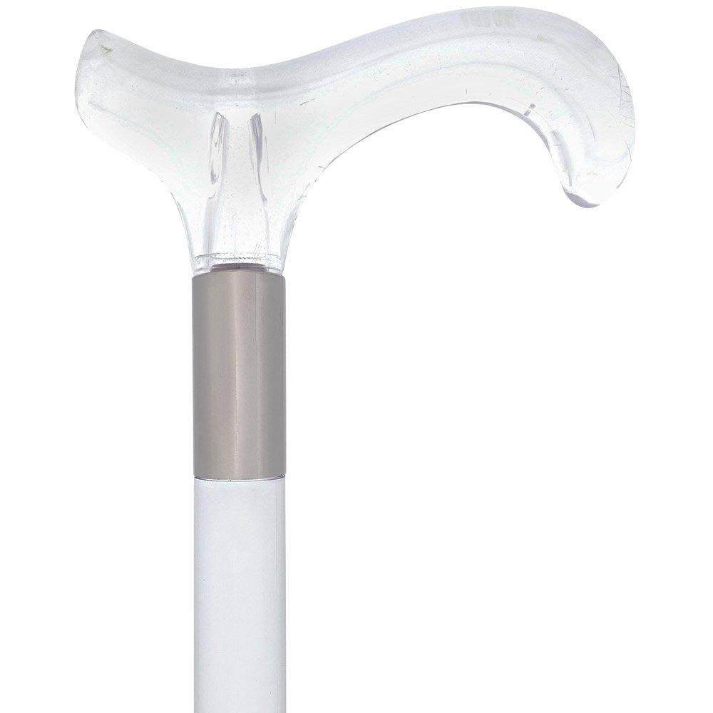 Clear Lucite Handle Walking Cane S725
