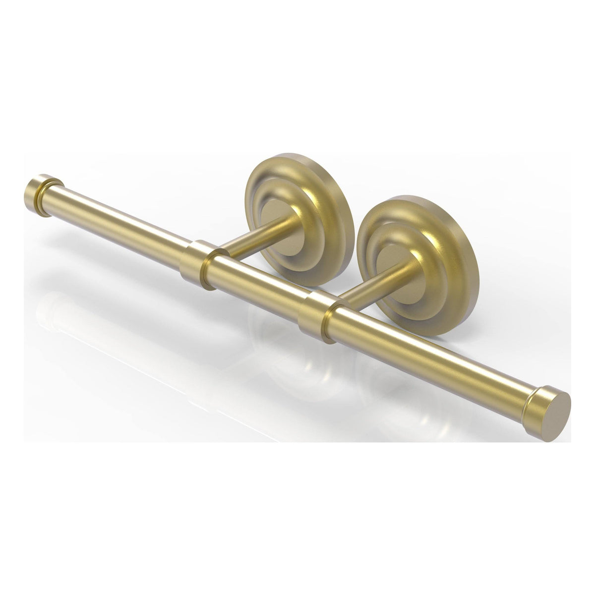 Satin Brass Double Roll Toilet Tissue Holder E932
